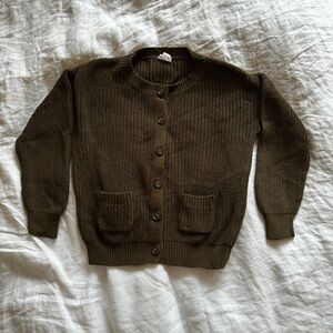 Jamie Kay Dark Olive Maverick Cardigan
